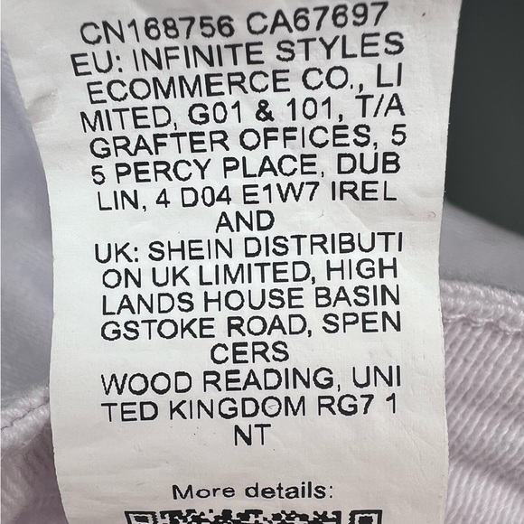 Distressed Skinny Jeans by Shein Curve Polyester Cotton Spandex Plus 1X - Picture 12 of 13